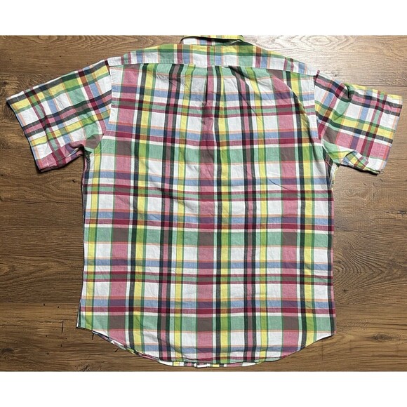 Ralph Lauren Golf Button Down Shirt Mens L Plaid Short Sleeve Multicolor, Tildon - Picture 6 of 9